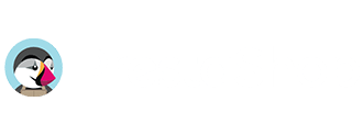 PrestaShop-white Logo PrestaShop per e-commerce